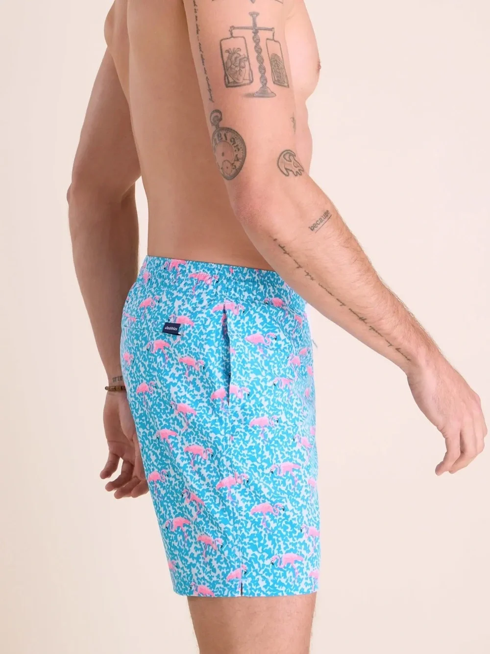 NWT Chubbies The Domingos Are For Flamingos Classic Swim Shorts